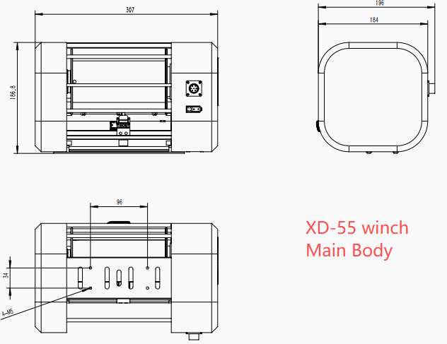 XD-55 winch for drone